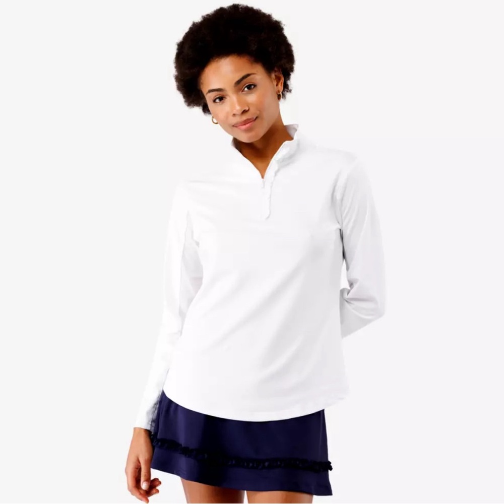 SMITH & QUINN
Ava Ruffled Quarter Zip Pull Over